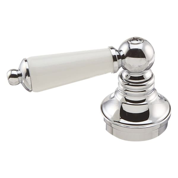 Thrifco Plumbing Porcelain and Chrome Lever Faucet Handle, 2 Inch H x 1.5 Inch W 4401570 - main